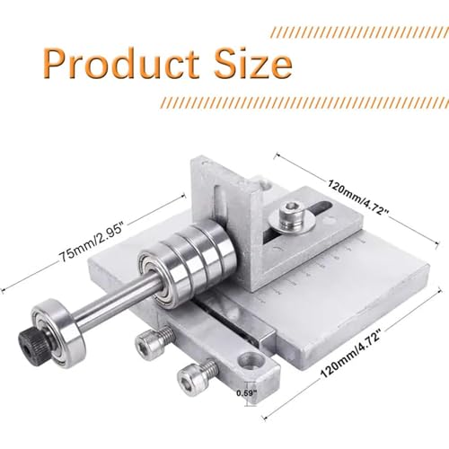NGARY Lederstreifen-Schneidemaschine, 90 Mm Edelstahl-Lederstreifen-Schneidwerkzeug Mit G-Klemme, 10 Klingen Und Schraubenschlüssel, Ideal Für Geschirrleder Und Gürtelleder