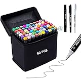 marcadores copic sketch set con 24 Portátil para llevar: como de costumbre, este juego de marcadores de doble extremo también viene con una bolsa de transporte con cremallera duradera para almacenar. Incluso puede llevar marcadores de arte para viajar con comodidad.