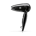 VS Sassoon MiniPRO Hair Dryer – Compact Travel Blow Dryer with Folding Handle, Lightweight Design for Fast Drying & Smoothing, Perfect for Gym Bags, Office, or On-the-Go