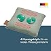 Beurer MG 139 Akku-Massagekissen mit Wärmefunktion, kabelloses Shiatsu-Massagekissen, zuschaltbare Wärme, hergestellt aus recyceltem Material, Maschinenwaschbar, Abschaltautomatik, 40 x 40 cm, Mint