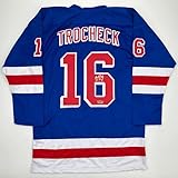 Facsimile Autographed Vincent Trocheck New York Blue Reprint Laser Auto Hockey Jersey Size Men's XL