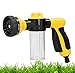 Pistolet piankowy do węży wodnych, dozownik piany z pistoletem na wodę z 8 trybami wylotu Wielopunktowa myjka ciśnieniowa do podlewania ogrodu samochodowego(Yellow)