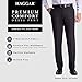 Haggar Men's Premium Comfort Classic Fit Flat Front Expandable Waist Pant, Charcoal, 44Wx30L