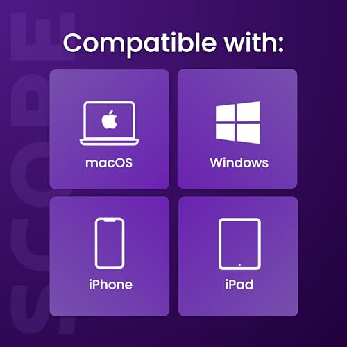 Image of Scope Remote- Remote for Anki. Customizable with Anki Add-on, Anki Clicker, Anki Controller (Amethyst Purple (Matte), Plus (16-18 Hours Battery))