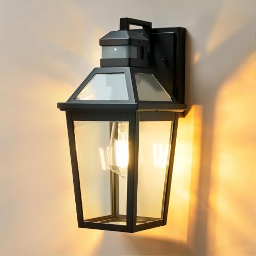 Image of CELAVY Outside Lights with Sensor PIR Outdoor Wall Lantern Mains Powered