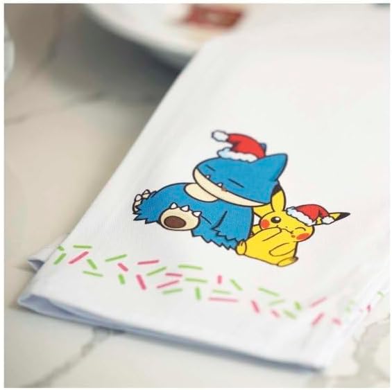 Miniatura 4 de Pokémon Center: Pikachu & Munchlax Pokémon Holiday Paños de té (paquete de 2)