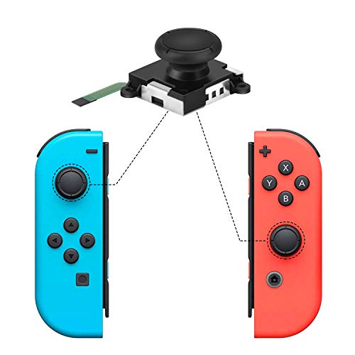 Assenic Joystick Replacement For Nintendo Switch Joycon, Joy Con Drift Repair Kit. Ns Joy-Con & Switch Lite Controller Analog Thumb Stick Parts, With Full Repair Tool（2 Pack）. #TOP1