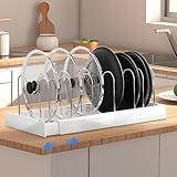 Scricor White Expandable Pan Organizer f...
