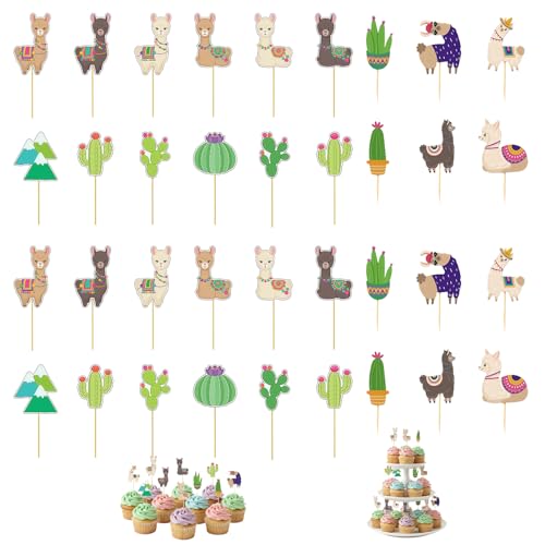 Decoración para cupcakes con animales, 18 diseños, 24 piezas, colorido y reutilizable, ideal para fiestas de cumpleaños y postres personalizados
