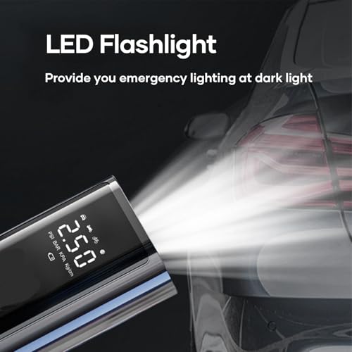 Image of Tire Inflator Portable Air Compressor, 25000mAh 150PSI Air Pump for Car Tires, LED Display Fast Inflation Air Compressor with Tire Gauge Pressure Car Motor Bike Ball (EDG209)