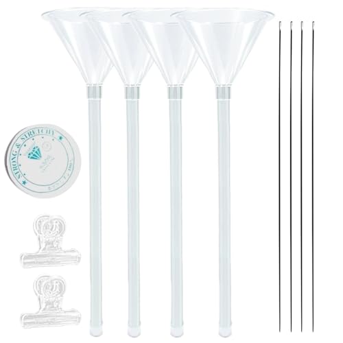Embudo de perlas de arcilla, embudo de perlas - Herramienta para hacer joyas, cuentas de arcilla, agujas de perlas | Suministros de fabricación de joyas de perlas resistentes,