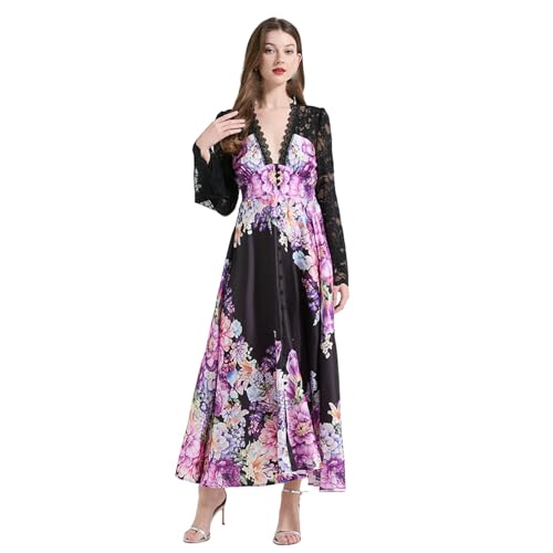 Robe longue de vacances aux finitions imprimées exclusives chic