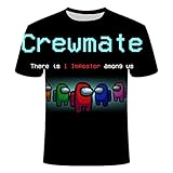 Among Us Game 3D-Druck Kurzarm Tops Herren Jungen Casual Imposter Friends T-Shirt