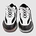 Womens Bowls Shoes, Comfortable Bowling Shoes for Women Fashion Leather Bowler Sneakers,White,6