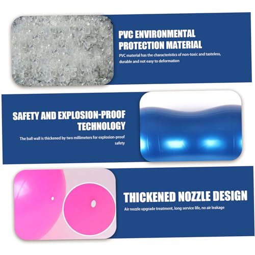 Pelota de ejercicio de PVC grueso con forma de maní resistente a la presión 6