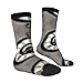 XZDZDX Time Travel Polyester Mid-Calf Socks 2 Black-1 for Unisex - Skin-Friendly Elastic Fashion Crew Socks