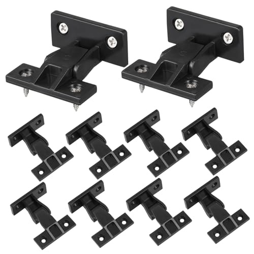 WESIEVYA 10pcs Furniture Connecting Fittings for Right-Angle Panel Joints Invisible Fixing Clips for Cabinet and Kitchen Trim Installation Easy to Install and Remove
