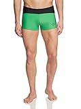 Sportliches Design in Trunkform. Der Chiemsee Klippenspringer vorne und der farbig abgesetzte breite Bund geben der Badehose den sportlichen und coolen Look. Der elastische Bund mit innenliegenden Kordelzug sorgt für den nötigen Halt.