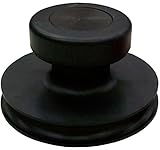 Hochwertige Vollgummi Saugheber mit Knaufgriff Farbe SCHWARZ/Glassauger, Saugnapf ø 85 mm (Einhand-Saugnapf)