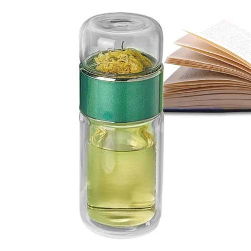 Botella de té con infusor, infusor de té de, botella de separación de agua impermeable, separación de agua y agua, para flores a granel, viaje a domici