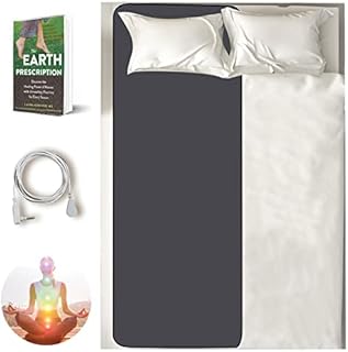 Grounding Mat Grounding Sheets for Earth Therapy Sheet Improve Sleep, Perforated Design 100% Conductive Carbon Leatherette Grounding Mats Grounding Therapy Mat (27'' * 71'')