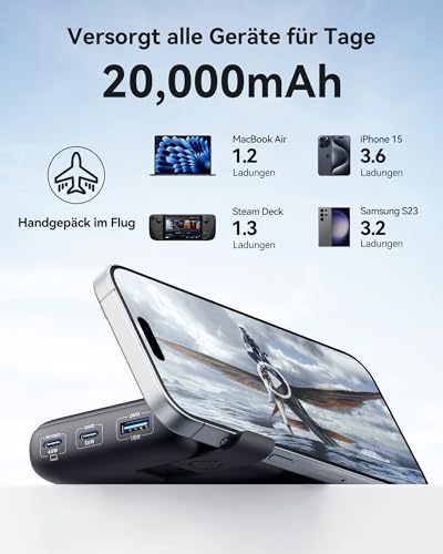 INIU 65W Schnellladung Laptop Powerbank, Small 20000mAh Externe Handyakkus – Ansicht 6