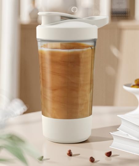 Electric Protein Shaker Bottle, 400ml – USB Rechargeable, BPA-Free, Self-Stirring Mixer for Powder...