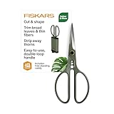 Fiskars Shaper Plant Shears, Plant Snip & Holder, Precision Indoor Gardening Shears, 6"