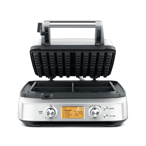 Breville BREBWM640XL 4 Slice Waffle Maker, silver by Breville - Used condition - CA$215.98