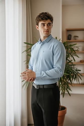 Image of Allen Solly Men's Cotton Casual Shirt | Ditsy Dotted Print | Regular Fit | Soft Breathable Fabric | Smart Casual Wear
