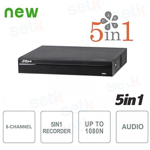 DVR 8 Canaux 5en1 HDCVI+AHD+TVI+ANALOGIQUE+IP 1080N Audio - Compact - Dahua