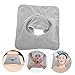 FOMIYES Beauty Salon Massage Table Cover Hole Pad Reusable Facial Towel 35x35cm Soft Comfortable Gray