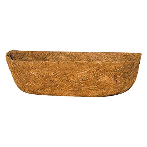 Trough Coco Fiber Replacement Liner, Pre-Formed Replacement Coconut Fiber Liner, Hanging Basket Wall Planter for Window Box Decks Gardens Vegetable Flower Pots Basket Planters (1 Pack,61cm)
