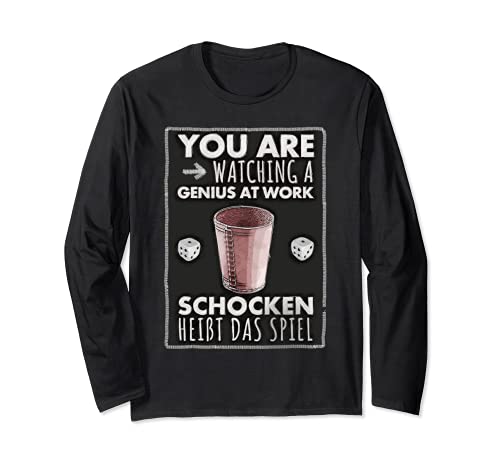 Schocken est le nom du jeu Stick Dice Drinking Game Jule Manche Longue