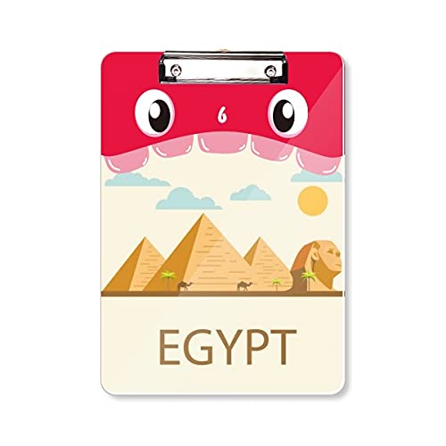 Dossier à tête plate Égypte ancienne bloc-notes A4 schéma pyramide sphinx