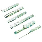 Toyvian Haarstyling Kamm 6 Stück Spitzen und Stielkämme aus Strapazierfähigem Material für Trockenes und Nasses Haar Friseur und Barbershop