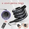 LYAMais Penisringe Hodenring Elektro Schock Cockring Set, Reizstromgeräte lektrostimulation Penis Hodenring Prostata Massage mit Host und Penis-Elektroden-Ring SM Stimulieren Sexspielzeug(Tippe B) #2
