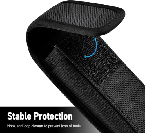 Image of Sheath Compatible with Leatherman Wave Plus Wingman Surge Rebar Multi Tool Holster Nylon Belt Clip Pouch, Black