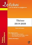 20 fiches sur les oeuvres Programme thème français 2019-2020 prépa démocratie