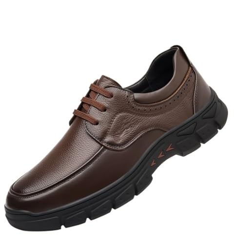 Brogue Business Lace-up Wedding Shoes Platform Oxfords Breathable Comfy Non Slip Rubber Sole Leather