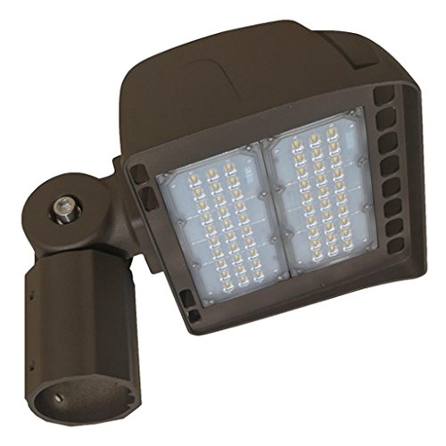 Image of Morris 71353 LED ECO-Floodlight with 2-3 /8 inch Slipfitter, 5000 K, 80W, 6585 lm, 120-277V, Bronze