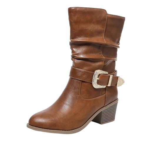 Bottines d'hiver à fermeture éclair latérale et bout pointu