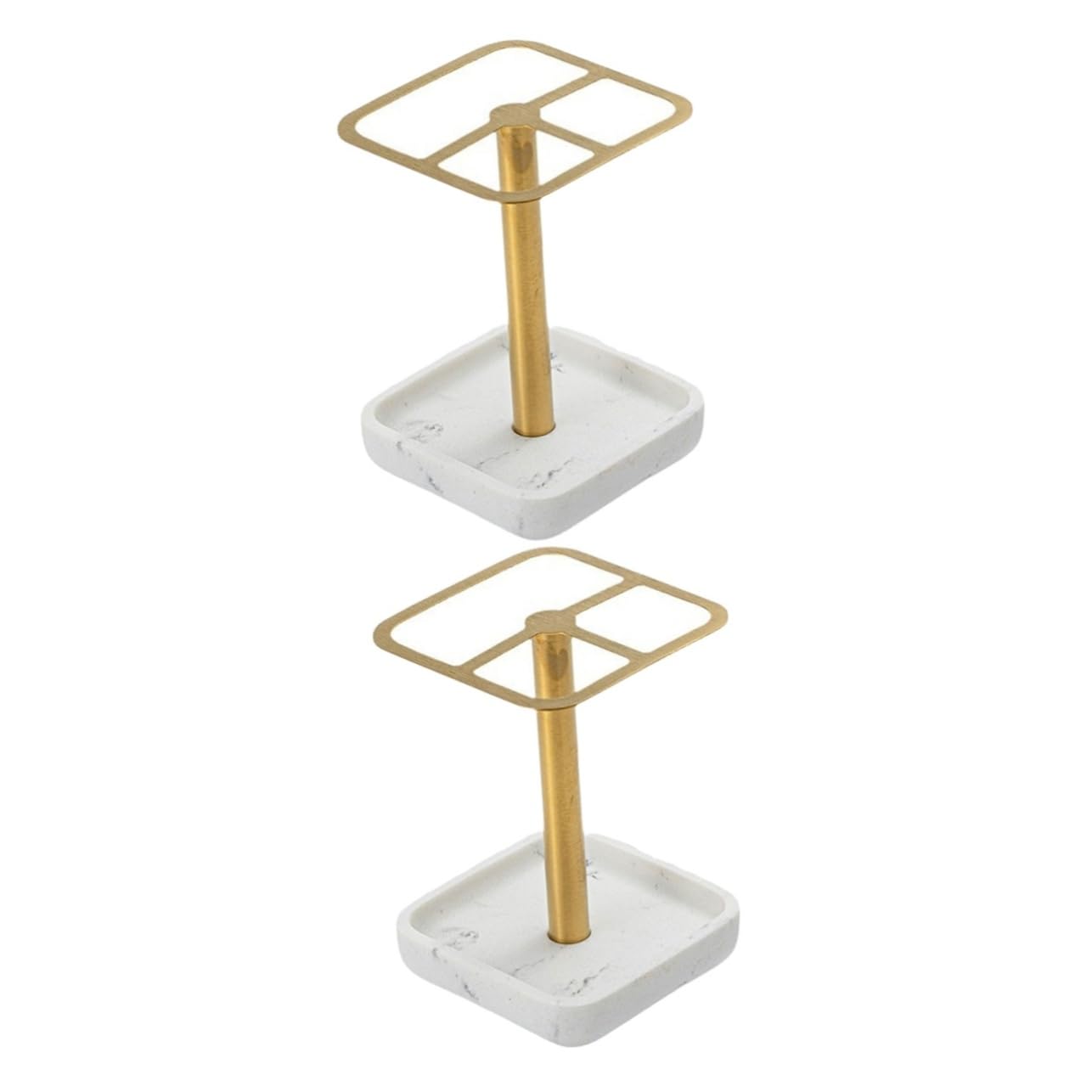 Garneck 2 Porta Spazzolini Da Denti Per Il Bagno Porta Spazzolini Moderno in Metallo Spazzolato Elegante Decorazione Per Il Bagno