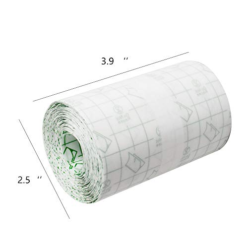 Zorvo Transparent Film Roll Waterproof Adhesive Wound Dressing Fixation Tape Bandage 4"X10.9 Yards #TOP3