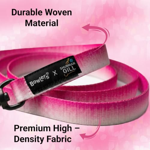 Image of Bowlers Everyday Dog Leash | GULABO Poly Pet Leash with Stickers | Durable Dog Walking Lead with Strong Metal Hook | Comfortable Grip for Small, Medium & Large Dogs