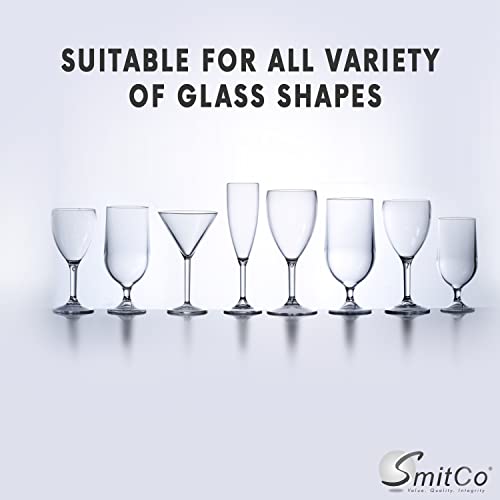 Wooden Wine Glass Holder For Under Cabinet | Under Shelf Kitchen Stemware Rack | Wood Holding Rack For Wine Glasses And Stemware| Stemware And Glassware Hanger And Organizer- Stores Up To 12 Glasses #TOP5