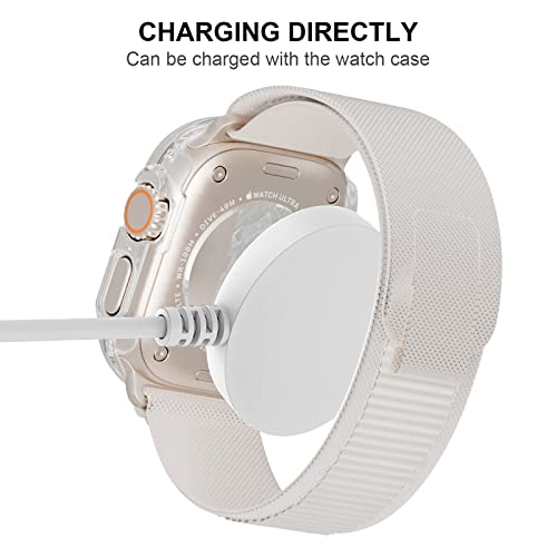 Image of 2 Pack Case with Tempered Glass Screen Protector for Apple Watch Ultra 49mm,JZK Slim Guard Bumper Full Coverage Hard PC Protective Cover Thin Case for iWatch Ultra 49mm Accessories,Clear