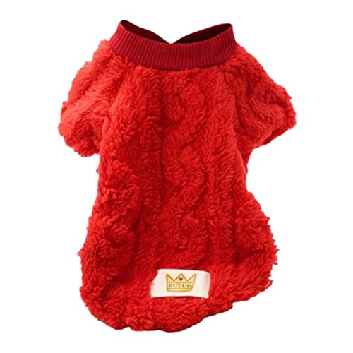 Veste pour chien bouledogue et chat vêtement d'hiver chaud en laine - 2