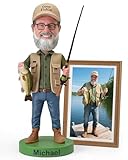 BobbleMy Custom Bobbleheads Personalized, 6/7/8 Inch Handmade Customized Bobblehead Dolls Figurine from Photo Unique Gifts for Boyfriend, Husband, Friends(Green)