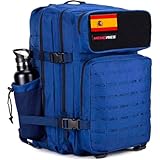 Memories Mochila 45L y 25L Táctica Militar impermeable para Crossfit Caza Senderismo Gimnasio y Deportes al aire libre. (45L, Azul)